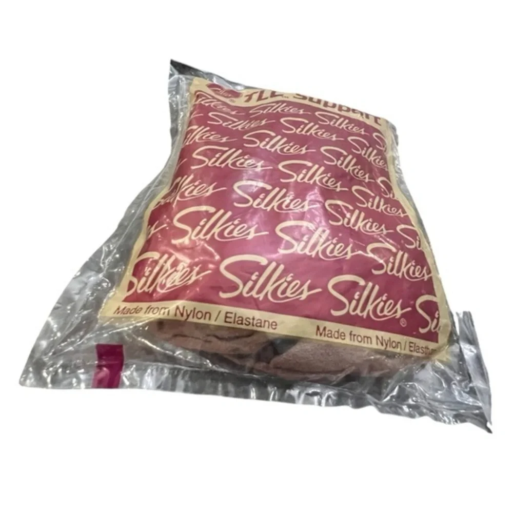 Silkies Nylon TLC Total Leg Control Pantyhose Large Mocha 2 Packs NIP‎ #020303